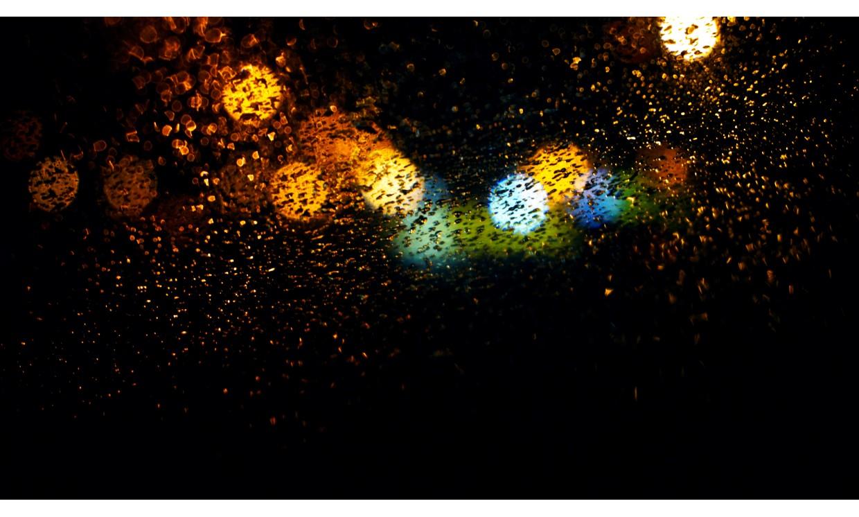 abstract night rain light