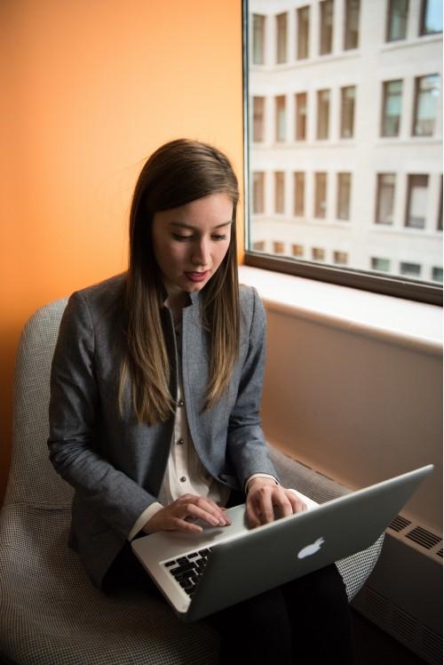 woman laddy girl laptop computer site