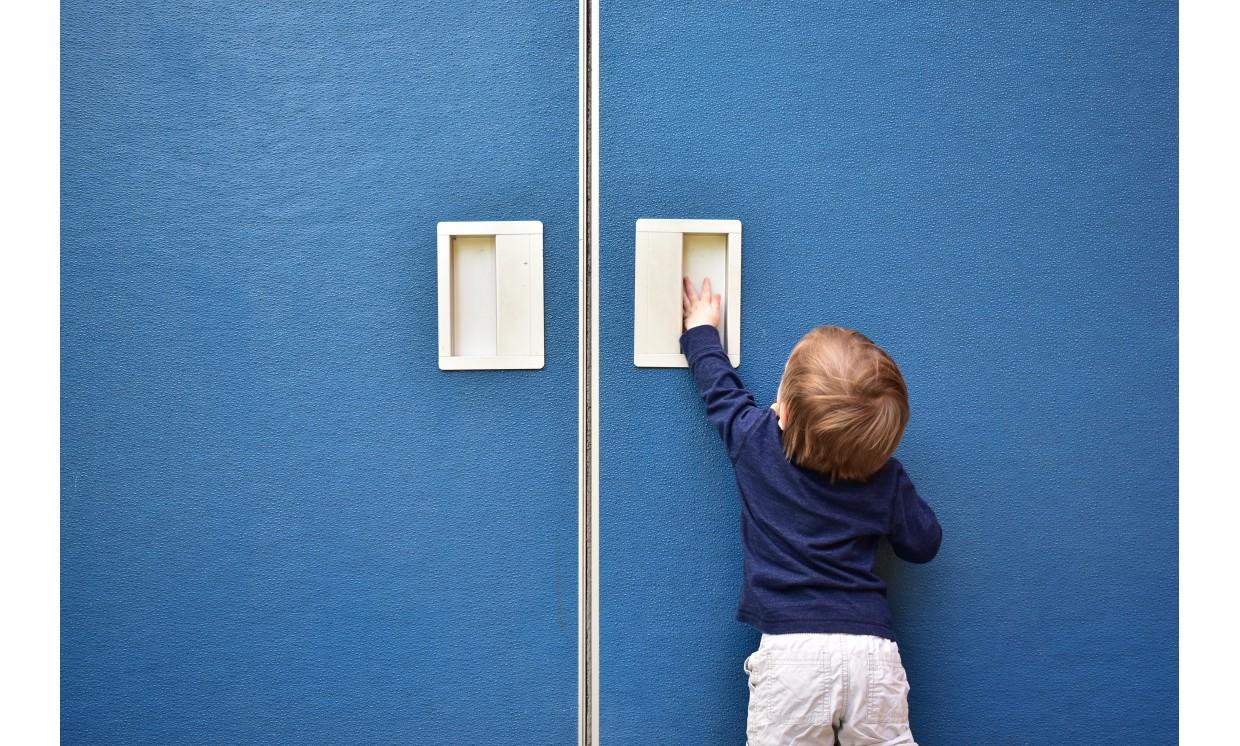 background cute  baby  boy  open  blue  door