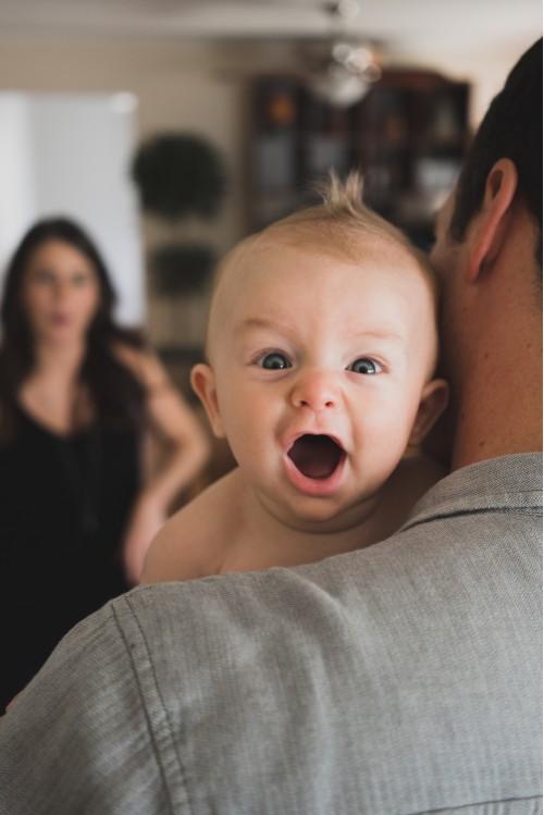 baby excited child boy cute kid