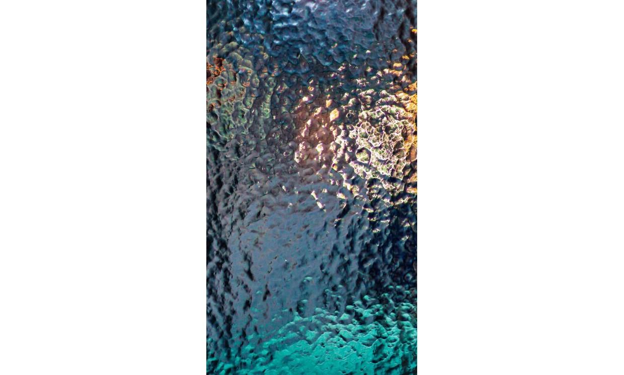 abstract glass ice blue