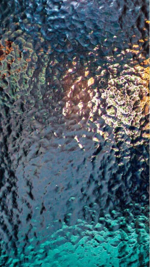 abstract glass ice blue