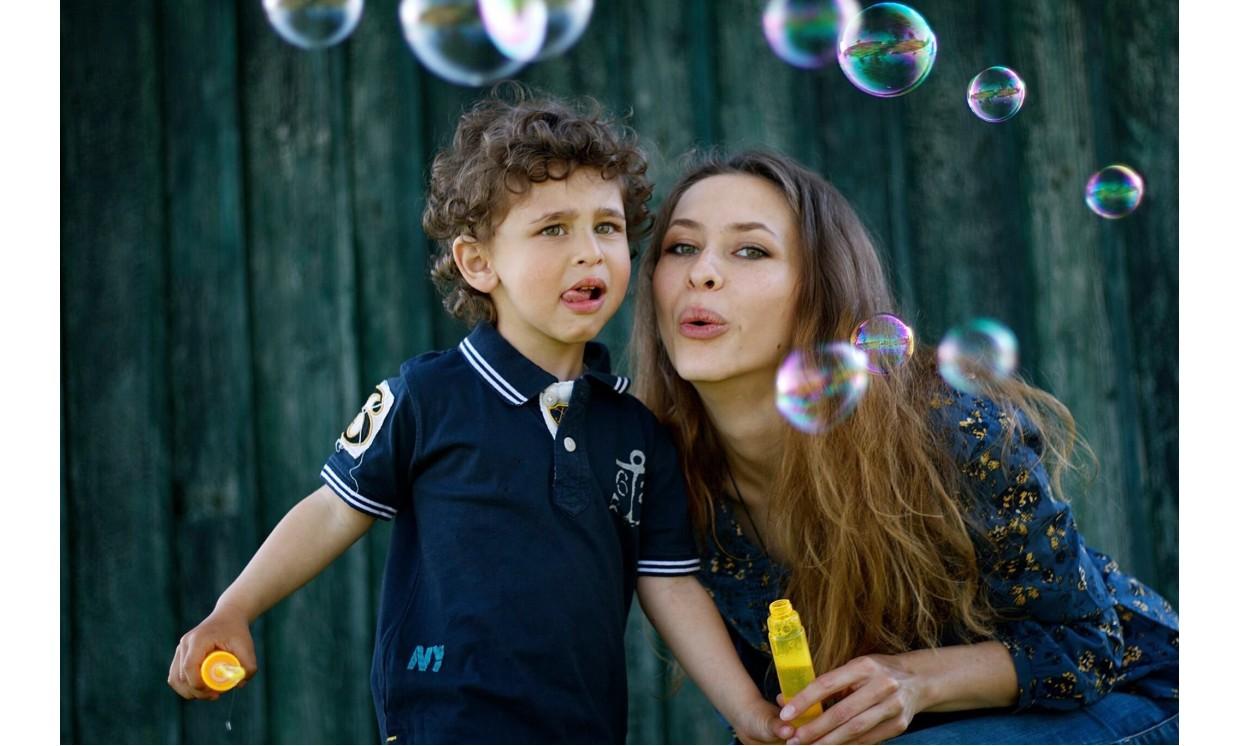 baby outdoor park colorful celebration boy family cute kid child mom