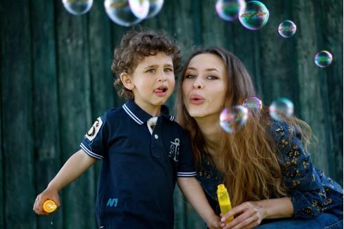 baby outdoor park colorful celebration boy family cute kid child mom