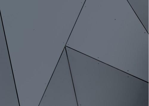 abstract architecture grey triangle building