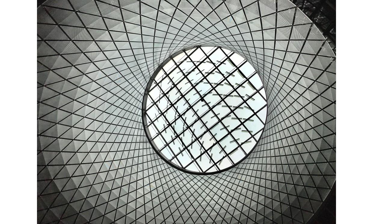 abstract architecture building grey graph complex