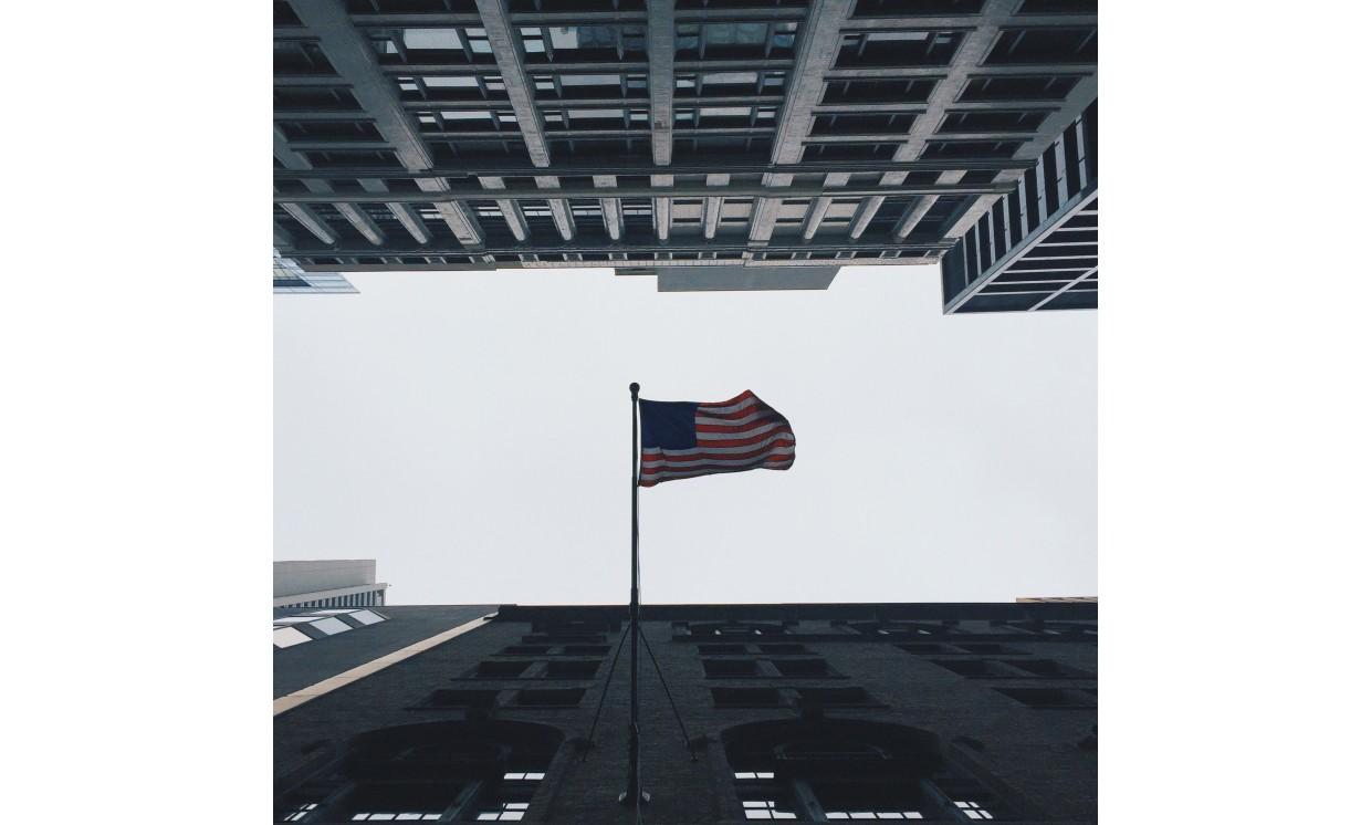 building architecture flag America American