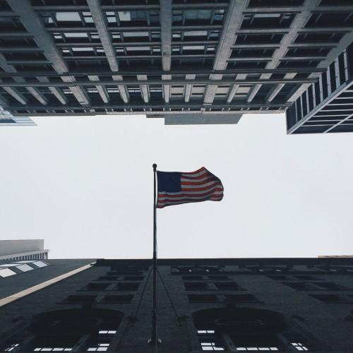 building architecture flag America American