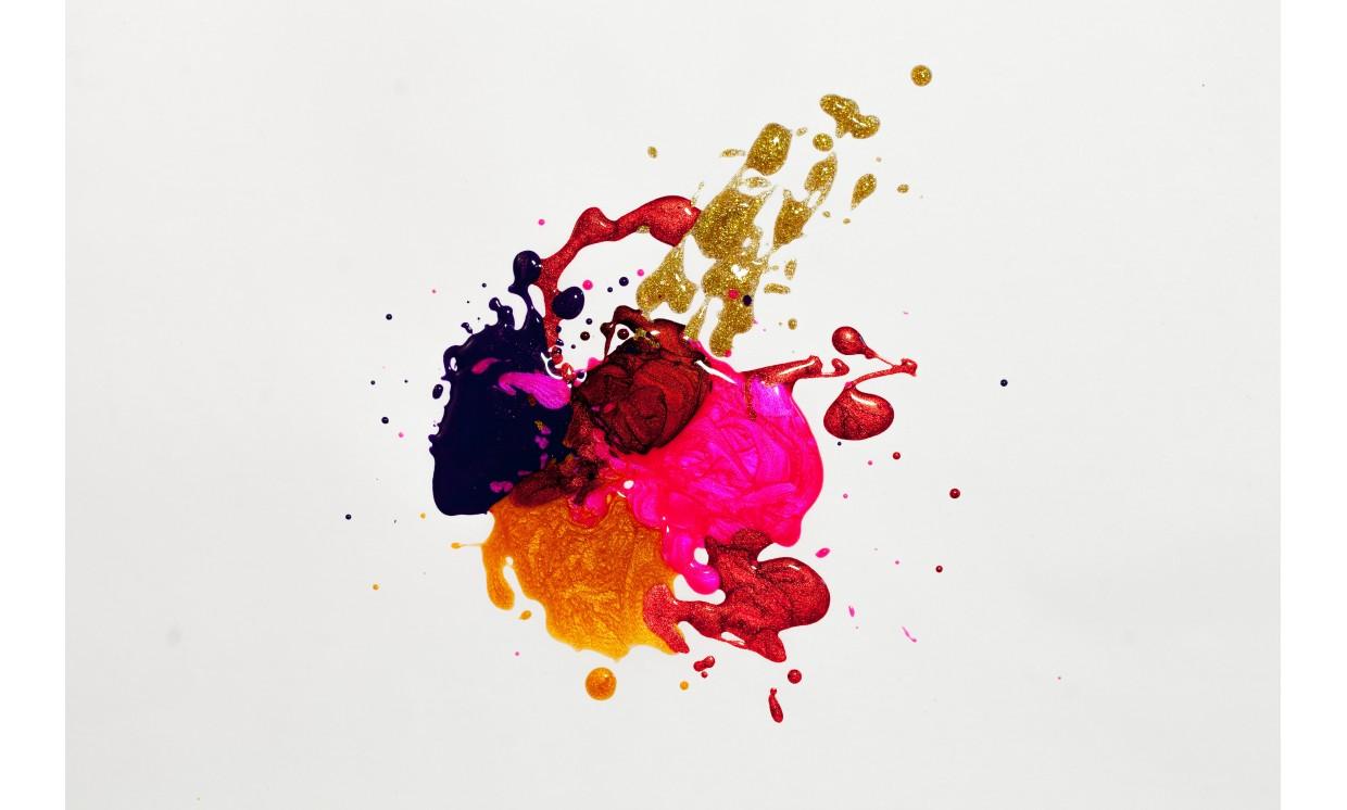 abstract splash colorful pink blue yellow red