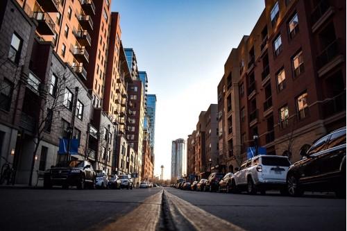 building architecture road city