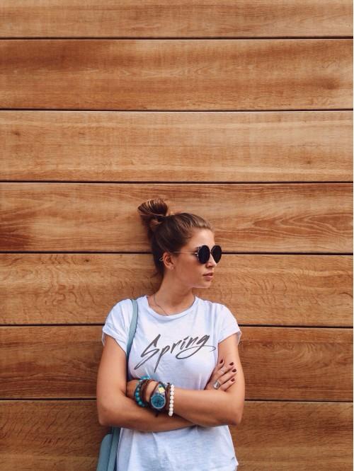 background spring  outfit wooden wall