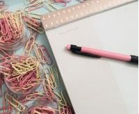 Office planning pastel desk