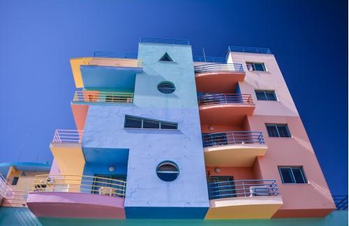 building brighthouse colorful window