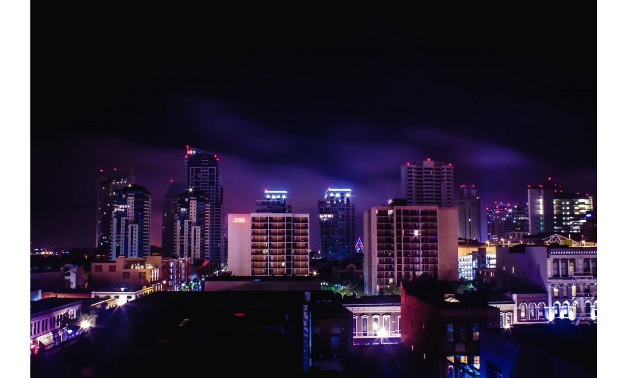 building architecture light city
