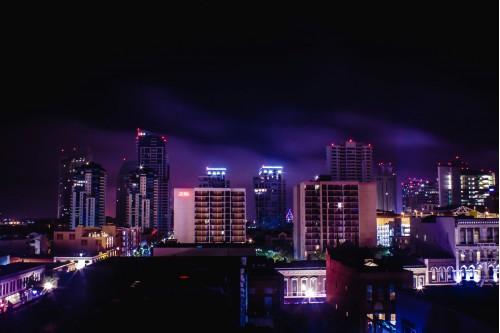 building architecture light city