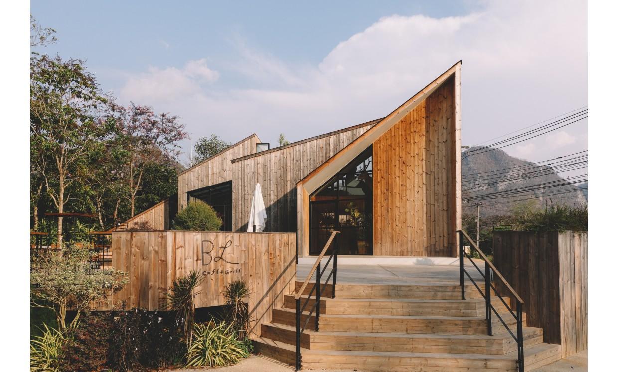 building architecture wooden cafe
