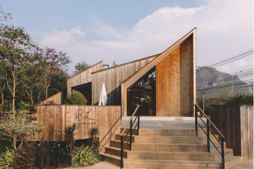building architecture wooden cafe