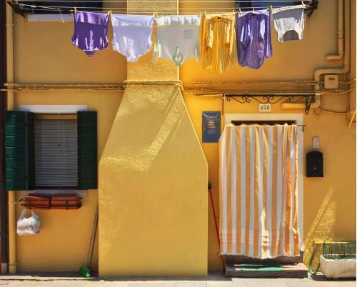 building yellow house art
